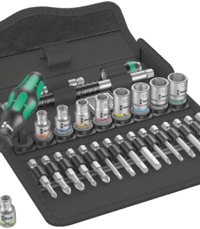 WERA 8100 SA 6 Zyklop Speed Ratchet Set 1/4 drive, metric