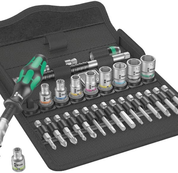 WERA 8100 SA 6 Zyklop Speed Ratchet Set 1/4 drive, metric