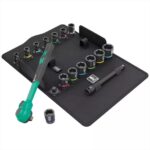 WERA 8100 SB 12 Zyklop Comfort Ratchet set, reversing lever, 3/8 drive, metric, 16 pieces