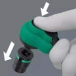 WERA 8100 SB 12 Zyklop Comfort Ratchet set, reversing lever, 3/8 drive, metric, 16 pieces