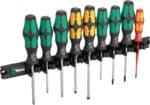 WERA 9650 Magnetic rail Kraftform screwdriver set Screwdriver set, 9-piece set, on a magnetic rai