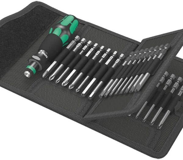 WERA Kraftform Kompakt 62 Pouch with 89 mm bits