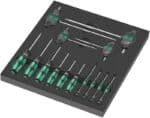 WERA 9712 Foam insert TORX HF screwdriver set 1 Screwdriver set with holding function, 14-pieces