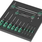 WERA 9712 Foam insert TORX HF screwdriver set 1 Screwdriver set with holding function, 14-pieces