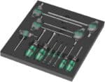 WERA  9713 Foam insert Hex screwdriver set 1 Screwdriver set, 12-pieces