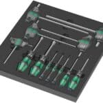 WERA  9713 Foam insert Hex screwdriver set 1 Screwdriver set, 12-pieces