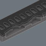 WERA 9720 Einlage 8000 A ZyklopSet 1 Zyklop ratchet set, 1/4, 37-pieces