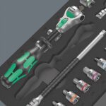 WERA 9720 Einlage 8000 A ZyklopSet 1 Zyklop ratchet set, 1/4, 37-pieces