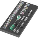 WERA  9721 Foam insert 8000 B Zyklop 3/8 ratchet set 1 Zyklop ratchet set, 3/8, 23-pieces