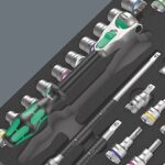 WERA  9722 Foam insert 8000 C Zyklop 1/2 ratchet set 1 Zyklop ratchet set, 31-pieces