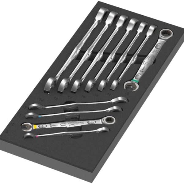 WERA 9730 Einlage 6000 Joker Set 1 Ring ratchet spanner set, 11-pieces