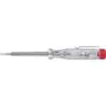 WIHA Voltage tester 120-250 volts Slotted transparent, with push-on clip
