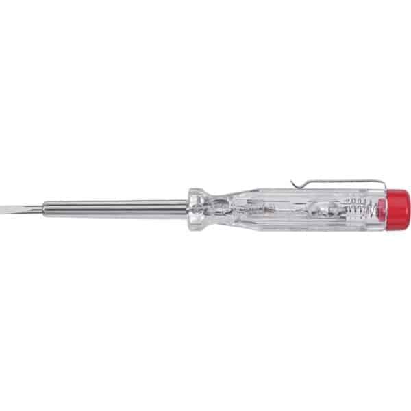 WIHA Voltage tester 120-250 volts Slotted transparent, with push-on clip