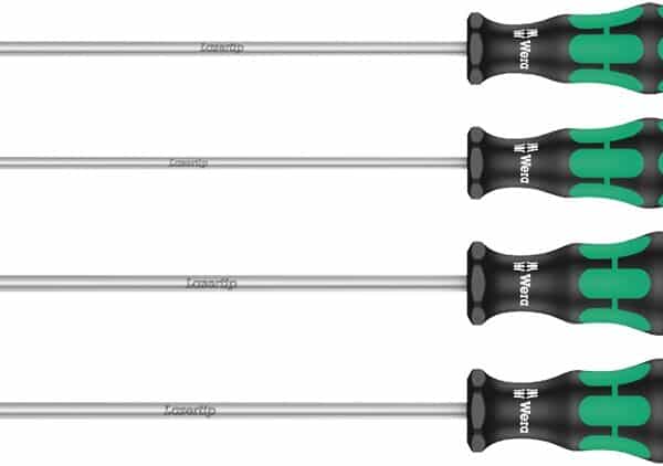 WERA 335/350/355/4 Screwdriver set, 200 mm-long blades