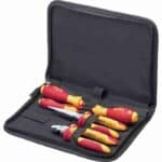 WIHA Tool set electrician screwdriver, heavy-duty diagonal cutters, 6-pcs. incl. tool folder