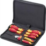 WIHA – Tool set electrician Screwdriver, diagonal cutters, 7-pcs. incl. tool pouch