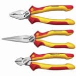 WIHA Pliers set Industrial electric Combination pliers, needle nose pliers, diagonal cutters 3-pcs.