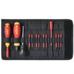 WIHA – Torque screwdriver set TorqueVario-electric Mixed, adjustable torque limit 0.8-5.0nm, 14 pc