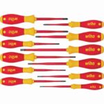 WIHA – Screwdriver set SoftFinish® electric slimFix, assorted 12-pcs