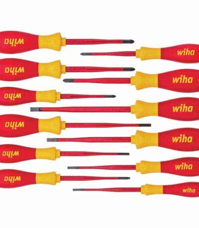 WIHA – Screwdriver set SoftFinish® electric slimFix, assorted 12-pcs