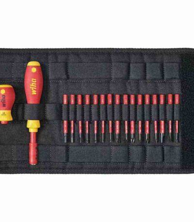 WIHA Screwdriver and bit set slimVario® Mixed,19-pcs. incl. folding bag