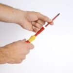 WIHA Screwdriver and bit set slimVario® screwdriver Slotted, Phillips, Pozidriv, 10-pcs. incl. foldi