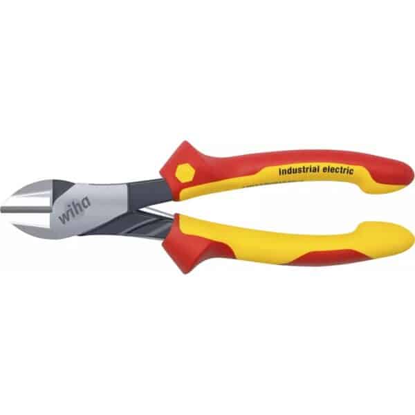 WIHA Industrial electric heavy-duty diagonal cutters with DynamicJoint® with switchable opening spri