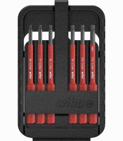 WIHA slimBit electric bit set TORX®, 6-pcs.