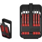 WIHA slimBit electric bit set Slotted, Phillips, Pozidriv 6-pcs.