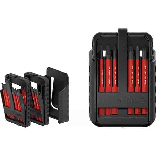 43162.jpg WIHA slimBit electric bit set Slotted, Phillips, Pozidriv, PlusMinus/Pozidriv, TORX® 12-pcs. with be