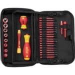 WIHA – Tool set slimVario® electric mixed, 32 pcs. incl. multifunctional bag