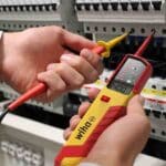 WIHA Voltage and continuity tester eMobility 12 – 1,000 V AC, CAT IV  incl. 2x AAA batteries