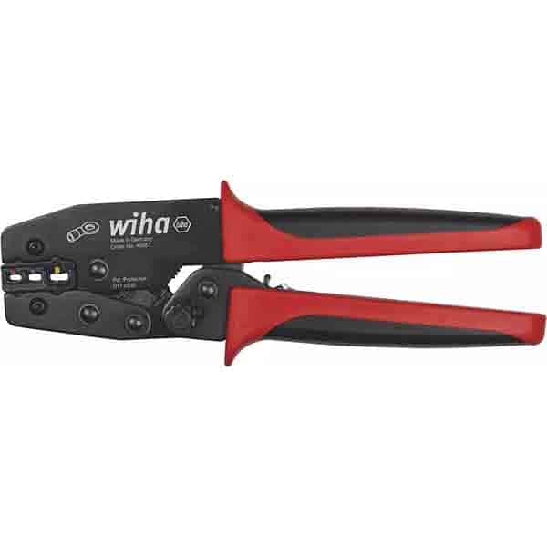 WIHA Crimping tools for insulated cable eyes and contacts 0,5 – 6,0 mm²