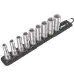 WERA - Belt B Deep 1 socket set, 3/8 drive, 9 pieces