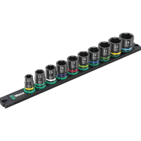 WERA - 9607 Magnetic rail B Impaktor 1,  3/8 drive, 10 pieces