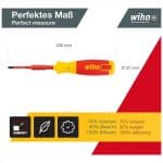 WIHA - Screwdriver with bit magazine LiftUp VDE Slotted, Philips with 6slimBits - Image 4